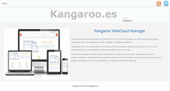 Desktop Screenshot of kangaroo.es