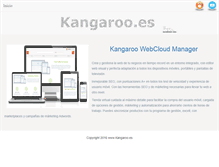Tablet Screenshot of kangaroo.es