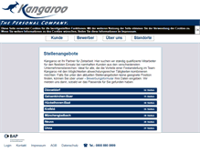 Tablet Screenshot of kangaroo.de